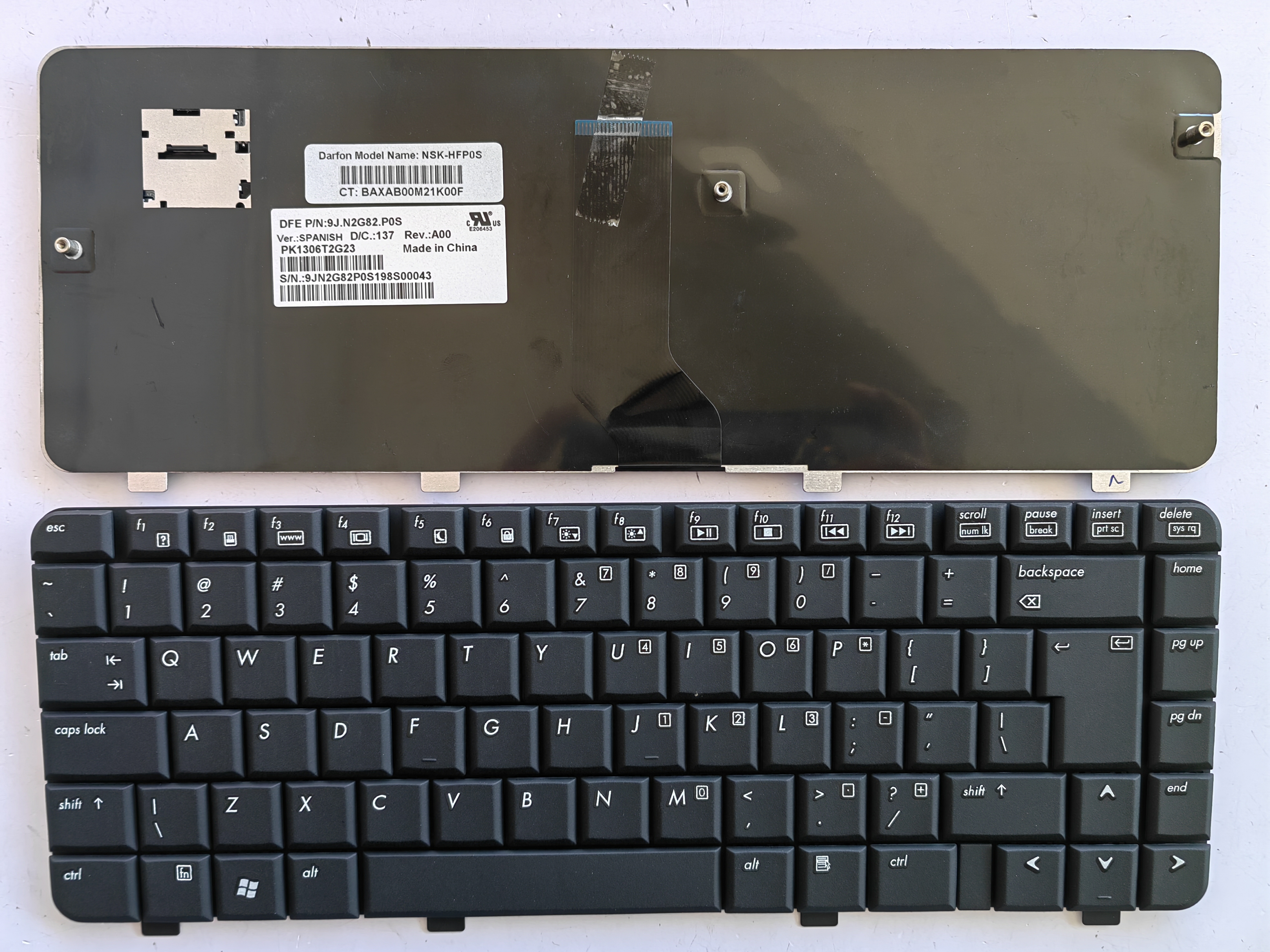 Picture of New Replacement Laptop Keyboard For HP DV3-2000 BLACK UI Layout